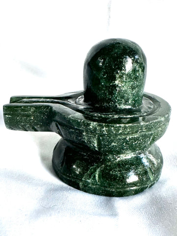 Green Jade –– Shivalinga D (Blessed and Energised)