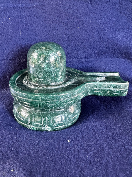 Green Jade –– Shivalinga C (Blessed and Energised)