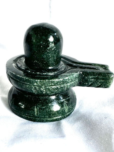 Green Jade –– Shivalinga D (Blessed and Energised)