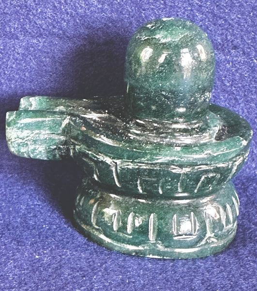 Green Jade –– Shivalinga A (Blessed and Energised)