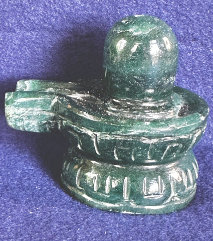 Green Jade –– Shivalinga A (Blessed and Energised)
