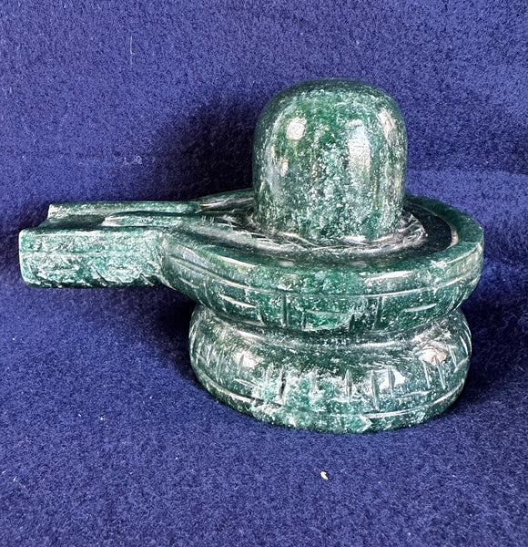 Green Jade –– Shivalinga C (Blessed and Energised)