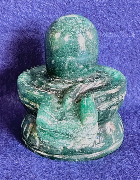 Green Jade –– Shivalinga A (Blessed and Energised)