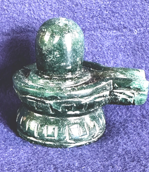 Green Jade –– Shivalinga A (Blessed and Energised)