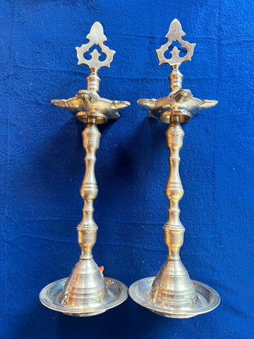 Brass Lamp –– Tall – Diya Head