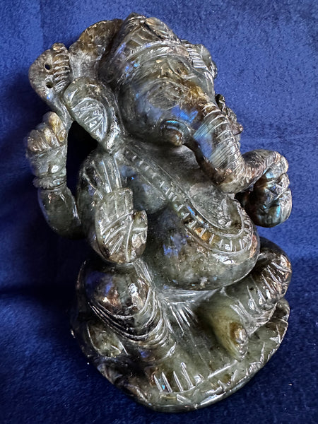Labrodorite –– Ganesha C (Energised and Blessed)