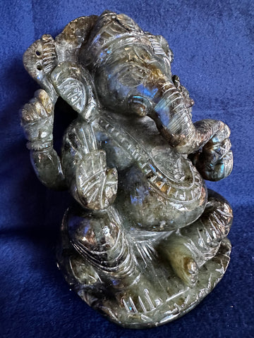 Labrodorite –– Ganesha C (Energised and Blessed)