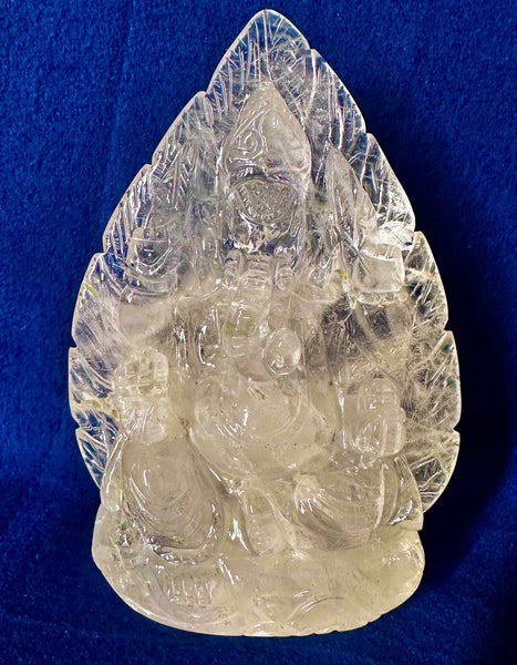 Quartz Crystal –– Ganesha (Energised and Blessed)