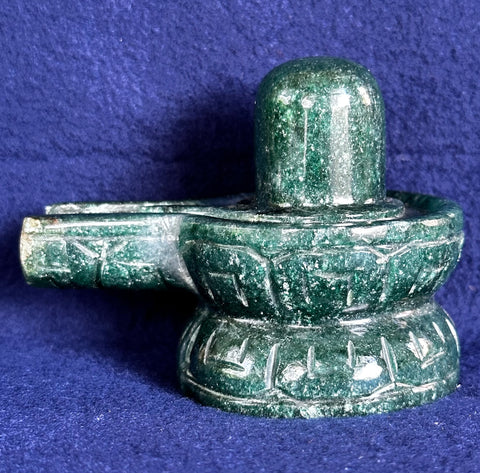 Green Jade –– Shivalinga B (Blessed and Energised)
