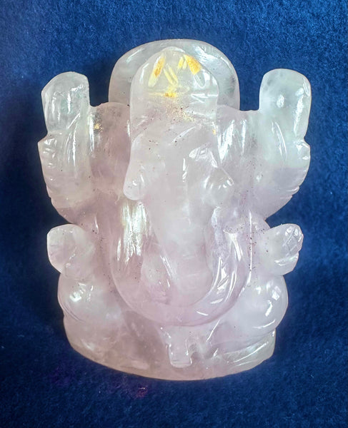 Rose Quartz –– Sri Ganesha C (energised and Blessed)