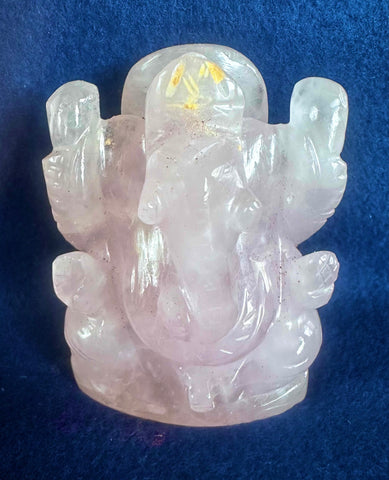 Rose Quartz –– Sri Ganesha C (energised and Blessed)