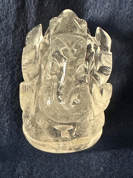 Quartz Crystal–– Sri Ganesha  (Blessed and Energized)
