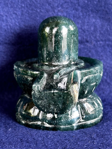 Green Jade –– Shivalinga B (Blessed and Energised)