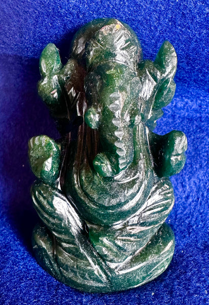 Green Jade –– Ganesha A (energised and Blessed)