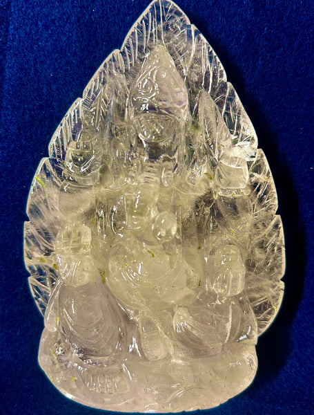 Quartz Crystal –– Ganesha (Energised and Blessed)