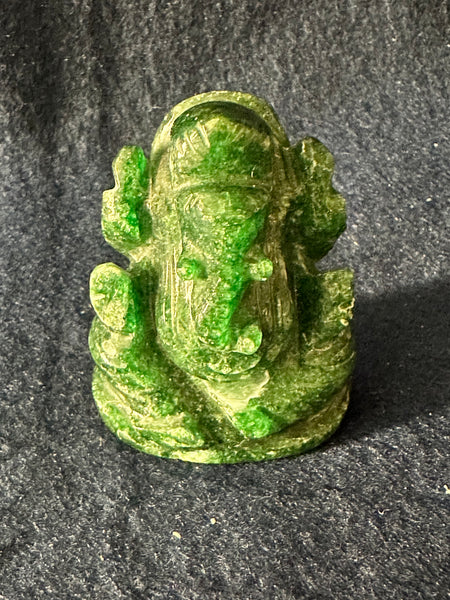Green Jade –– Sri Ganesha  (Blessed and Energized)