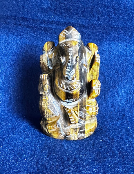 Tiger's Eye –– Ganesha (Energised and Blessed)