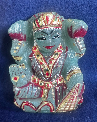Green Jade –– Painted Sri MahaLakshmi (Energised and Blessed)