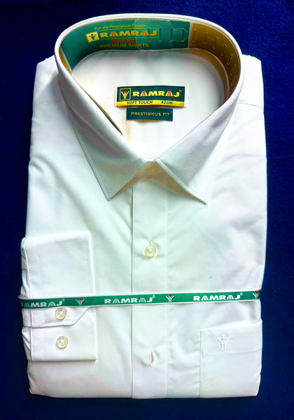 Formal Full sleeved Collared White Shirt