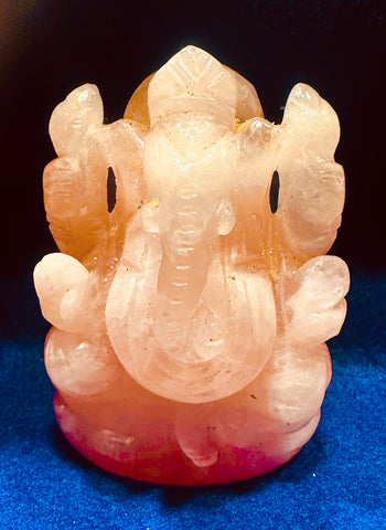 Rose Quartz –– Sri Ganesha (energised and Blessed)