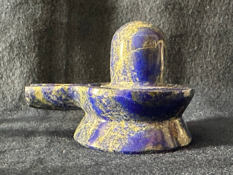Lapis Lazuli –– Shivalinga 2 (Blessed and energized)