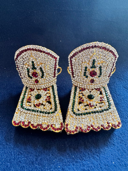 Deity Ornaments – Stone studded feet 2