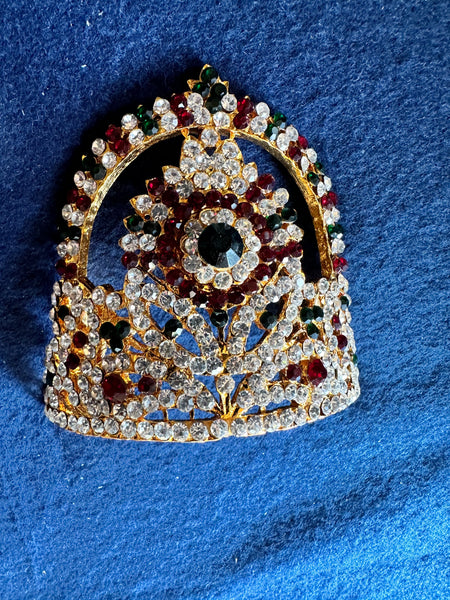 Deity Ornaments – Stone studded crown –– Medium