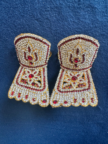 Deity Ornaments – Stone studded feet 3