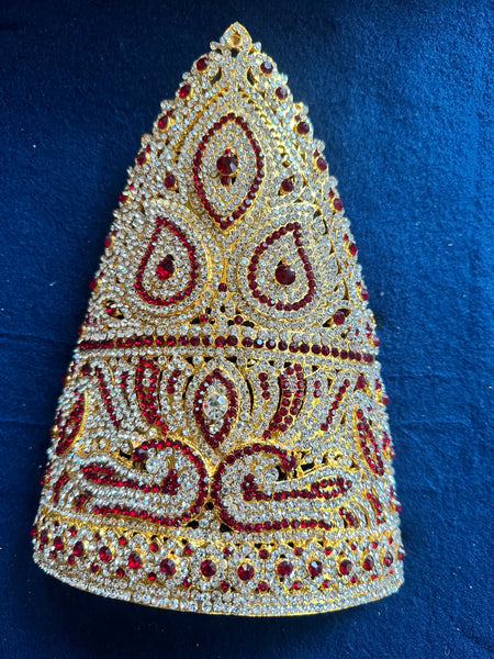 Deity Ornaments – Stone studded Lifesize crown 1