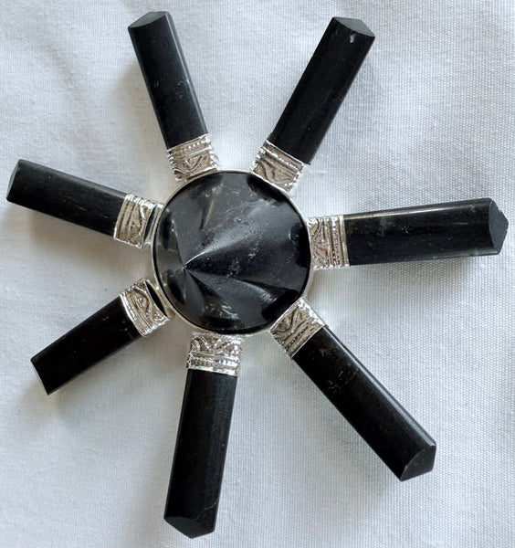 7-Point Black Tourmaline Pyramid Energy Generator