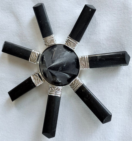 7-Point Black Tourmaline Pyramid Energy Generator