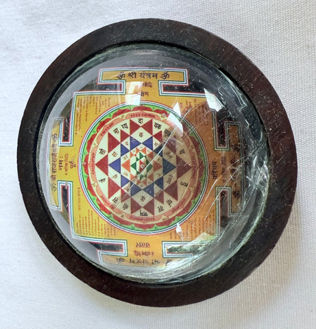 Sri Rajarajeshwari Sri Yantra in 3D Glass