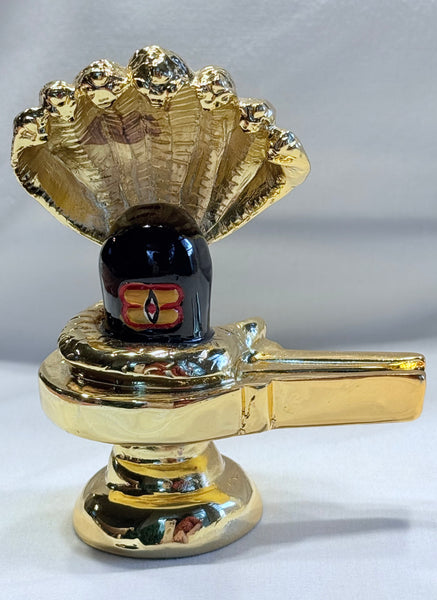 Shivalingam – Black Resin and Gold Paper