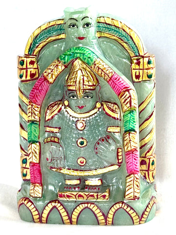 Painted Green Jade Balaji (Sri Venkateswara)
