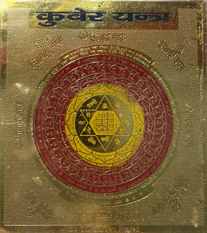 Sri Kubera Yantra –– Brass