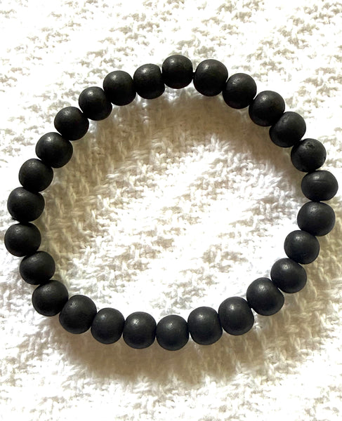 Karungali Elastic Bracelet (Black Ebony Wood) – 8MM ( Blessed)