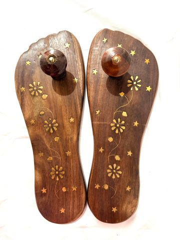 Sacred Padukas(Lifesize) – Rosewood (Blessed and Energised)