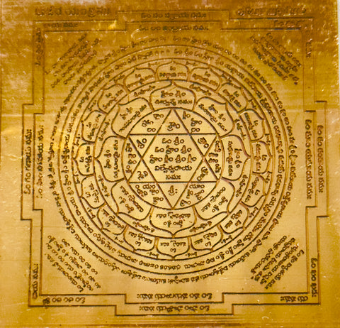 Sri Kubera yantra –– Copper
