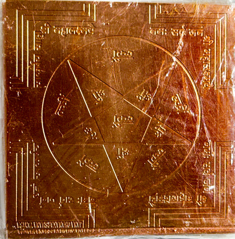 Sri Mahalakshmi Yantra –– Copper