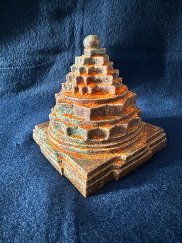 Ruby –– Sri Chakra (Blessed and energized) –– Large