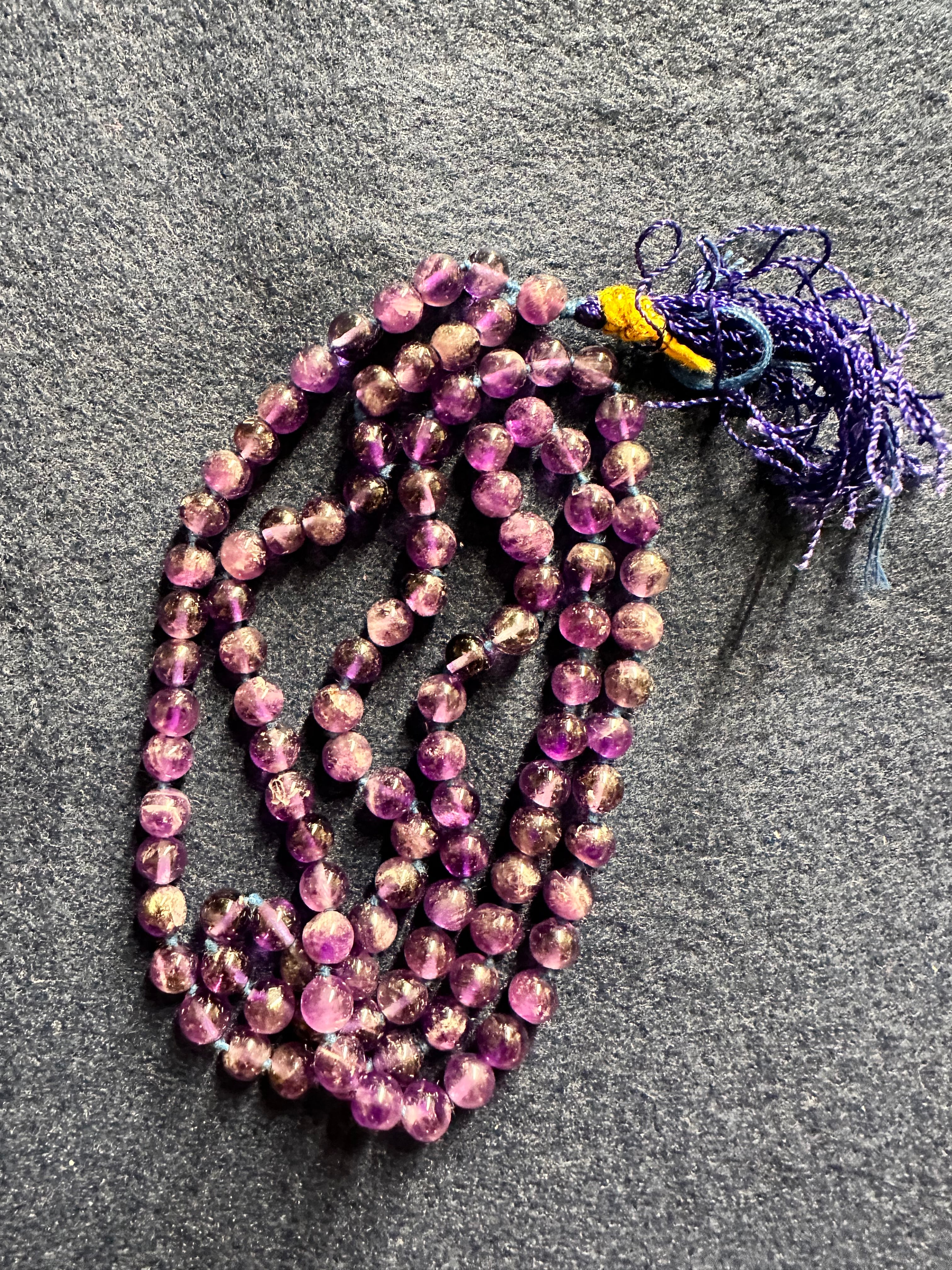 Sandalwood Mala (108 Beads on Cotton Thread) - The Amma Store