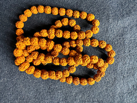 Rudraksha Mala on cotton thread-108 beads