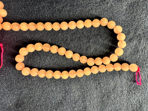 PINK QUARTZ CRYSTAL JAPAMALA  IN 9MM THREADED BEADS