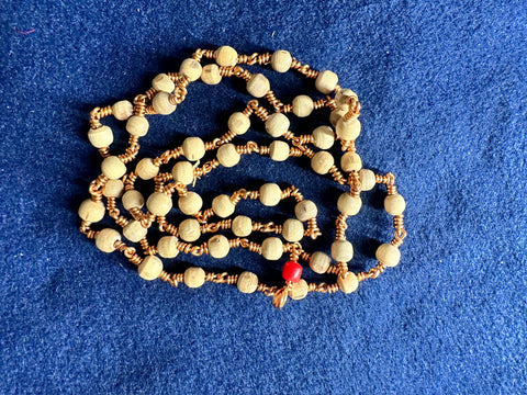 Tulsi Mala – Mala (54 Round Beads with Copper Links )