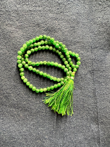 Green Jade Mala (108 Beads)